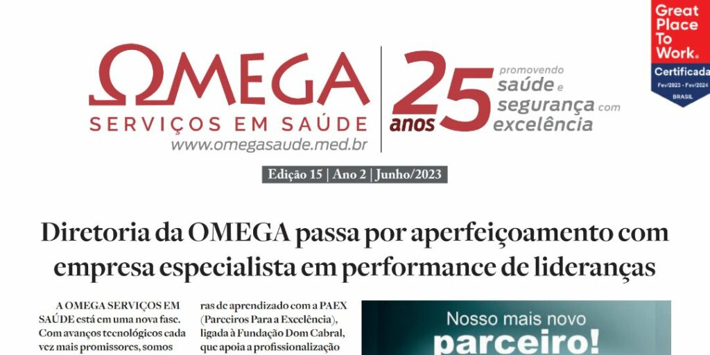 Leia mais sobre o artigo Jornal OMEGA – Edição 15 – Ano 2 – Junho/2023