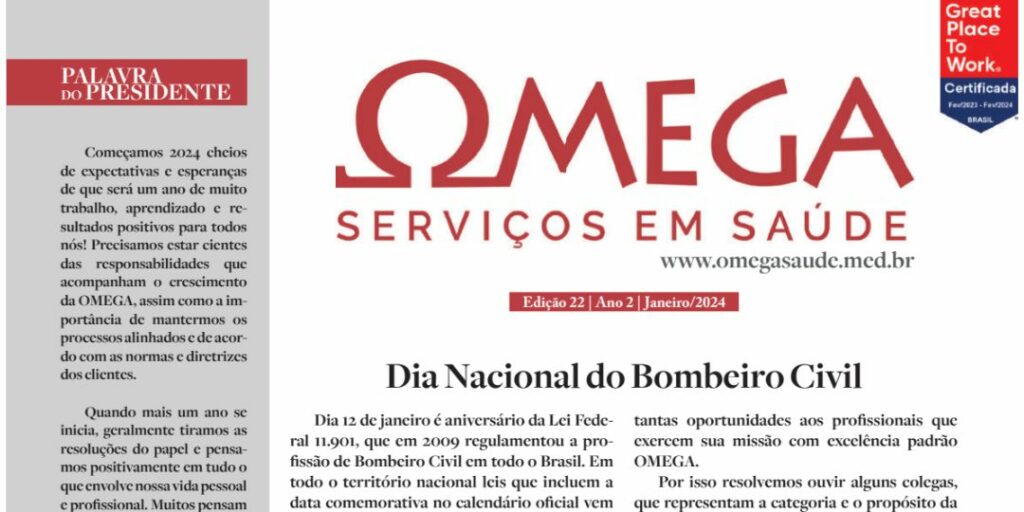 Leia mais sobre o artigo Jornal OMEGA – Edição 22 – Ano 2 – Janeiro/2024